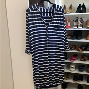 Stripe midi dress